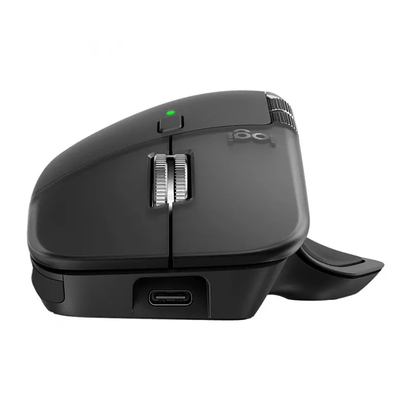 Logitech MX Master 4 - pele - Bluetooth, 2,4 GHz - grafīta