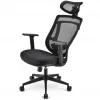 Biroja krēsls Sharkoon OfficePal C10 — melns, ergonomisks dizains, regulējams augstums