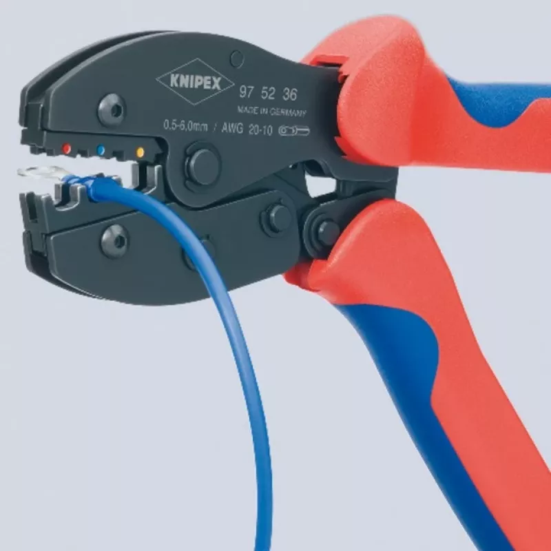 Knipex presēšanas knaibles PreciForce L.220mm 0.5-6 (AWG 20-10) mm 487g