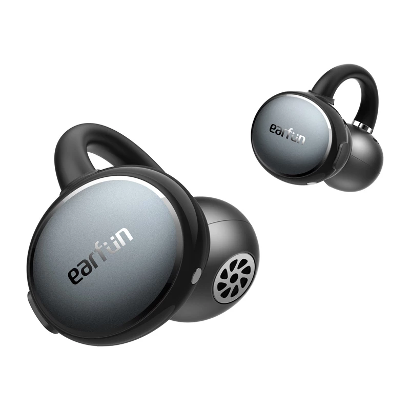 Bezvadu uzliekamās austiņas Earfun Clip (melnas) modelis CW100G