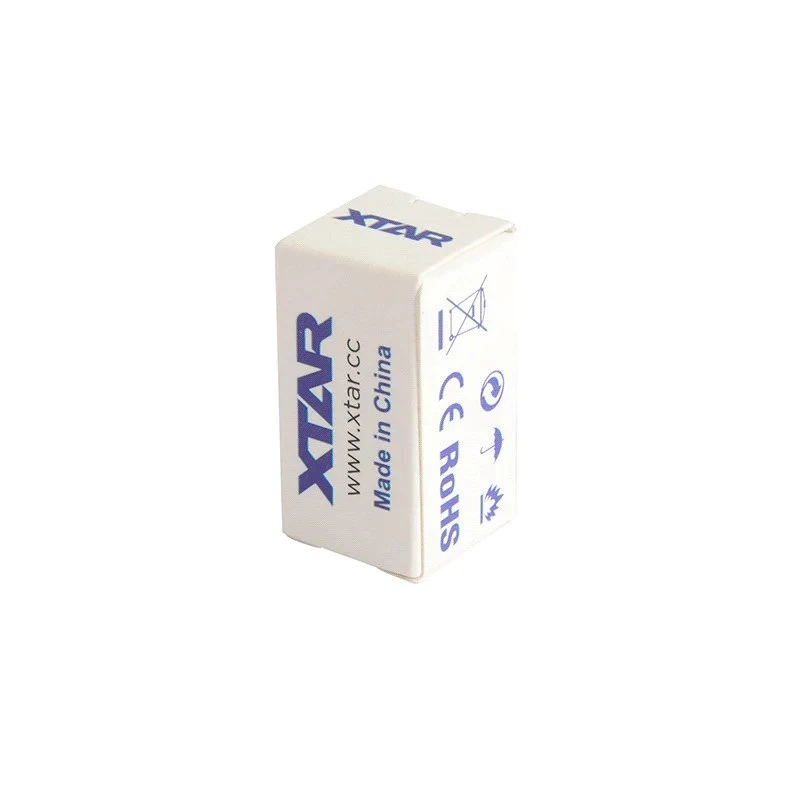 Uzlādējams akumulators XTAR 16340 (CR123) Li‑ion 3,7 V 850 mAh, 34 mm augstums, 1,6 cm diametrs