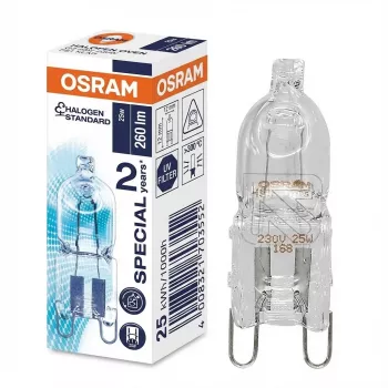 Halogēna spuldze Ledvance HALOPIN 25 W G9 T13.3 Silta balta, 260 lm, 2000 h, regulējama