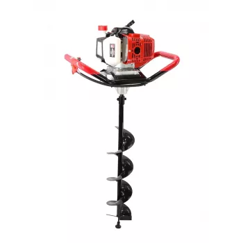 Zemes urbis AWTools GD520-2 benzīna stabu urbis 2,95 ZS, 900 ml tvertne, komplektā 3 urbji