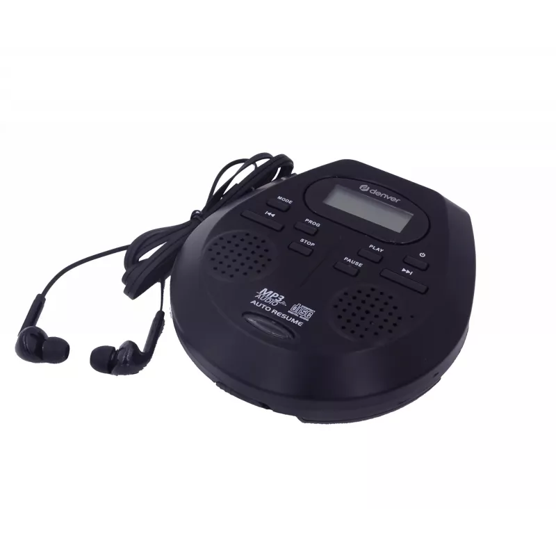 Portable CD player Denver DMP-395B Melns MP3 playback LCD display