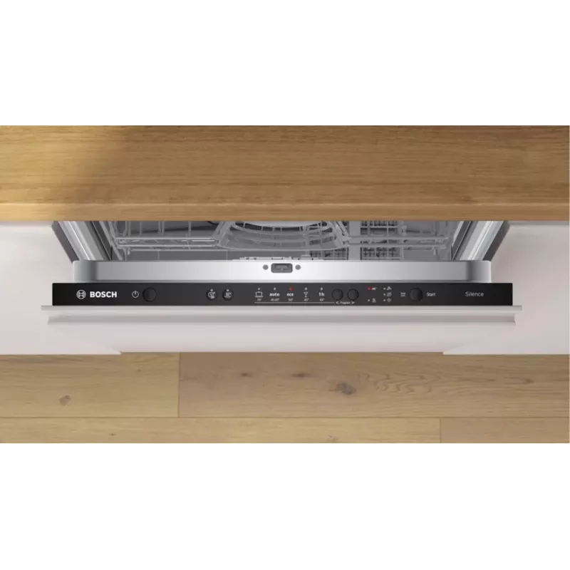 Iebūvējamā trauku mazgājamā mašīna Bosch SMV25AX07F, 12 galda klājumu komplekti, 46 dB, 60 cm pilna izmēra