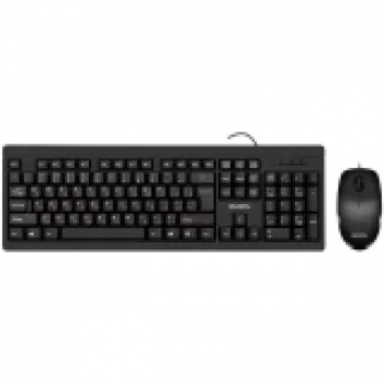 Komplekts Tastatūra+pele KB-S320C melna (104 taustiņi, 1000DPI, 2+1 pogas)