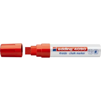 Krīta marķieris Edding 4090, slīpa uzgaļa 4–15 mm, dažādas krāsas, 4 gab. iepakojumā