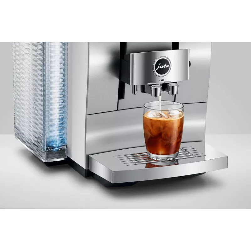 Pilnībā automātisks espresso automāts JURA Z10 (EB) — 2,4 L ūdens tvertne, iebūvēta dzirnaviņas, 1450 W, alumīnijs/balts