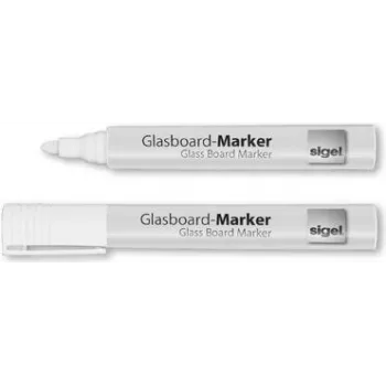 Marker Sigel GL715 Bullet tip balta