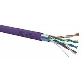 tīkla kabelis Solarix SXKD-5E-FTP-LSOH RJ45 CAT5E 305m Melns