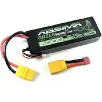Absima modeļu būves akumulatoru bloks LiPo 7,4 V 6000 mAh elementu skaits 2 50 C Stick (4140018)
