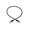 tīkla kabelis Extralink LAN Patchcord Kat.5e RJ-45 F/UTP 0.5m Melns