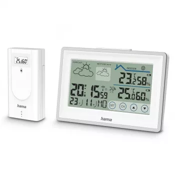 Hama 00222228 digitālā meteostacija balta Baterija