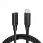 Ugreen 10387 USB kabelis USB 3.2 Gen 2 (3.1 Gen 2) 1 m USB C Melns