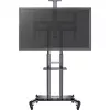 HAGOR HP Twin Stand HD - Ratiņi - plakanajiem ekrāniem / AV aprīkojumam - melni - Ekrāna izmērs: 140-213 cm (55-84) - Montāžas saskarne: līdz 800 x 500 mm (8210)