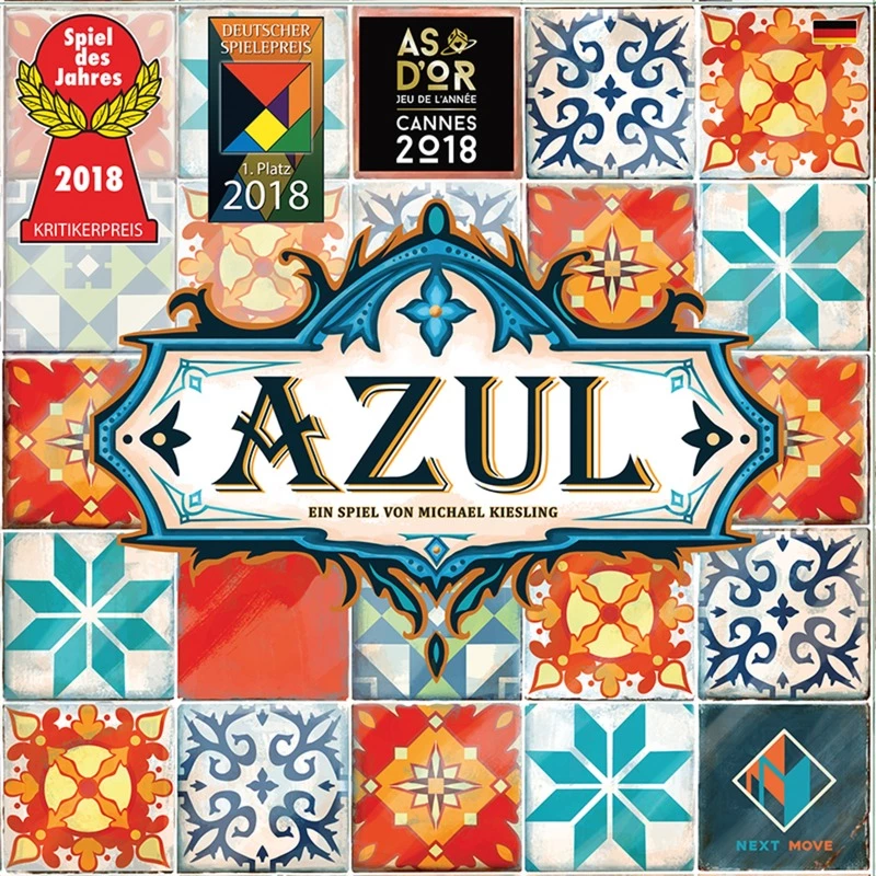 Galda spēle Asmodee Azul — ģimenes stratēģijas spēle, ieteicamais vecums 8+