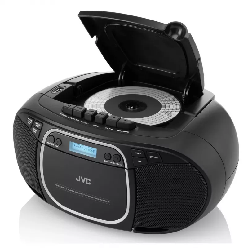 JVC RC-E561B-DAB CD atskaņotājs Melns Pārnēsājams CD atskaņotājs