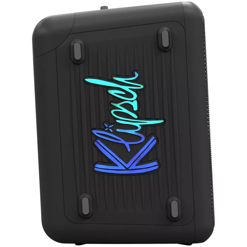 Ballīšu skaļrunis KLIPSCH Vegas — vadu un bezvadu, zemfrekvences skaļrunis 13,3 cm, 49–20000 Hz, 95 dB, darbināms ar baterijām, melns