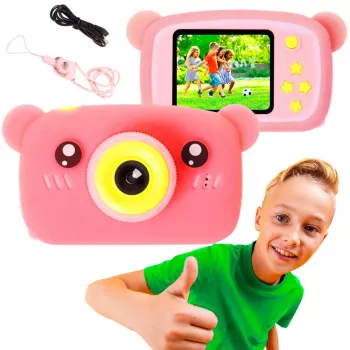 Bērnu digitālā kamera Extralink H25 PINK ieteicamais vecums 3 gadi