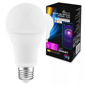LED spuldze Extralink Smartlife E27 A70 2700–6500K Wi‑Fi 220–240V