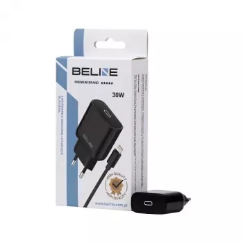 Lādētājs 30 W USB-C uz Lightning Beline Beli02174 ar melnu kabeli
