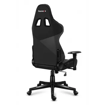 Spēļu krēsls huzaro Force 6.2 Carbon — ergonomisks spēļu atzveltnes krēsls, regulējams augstums 44–53,5 cm, maksimālā slodze 130 kg, sieta sēdeklis, polsterēta atzveltne