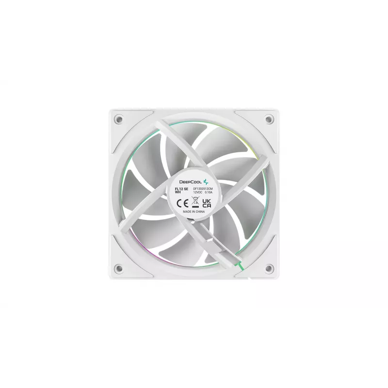 Datora korpusa ventilators DeepCool FL12 SE WH 12 cm Balts 3 gab.