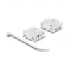 Keystone modulis DELOCK RJ45 uz LSA Cat.6 UTP bez instrumentiem ar putekļu vāciņu, plakans, 16×31,8×19,4 mm, balts/melns