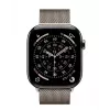 Apple Watch Series 11 GPS + Cellular 42mm dabīga titāna korpuss ar dabīgu Milānas cilpu