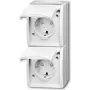 Busch Jaeger 20-02 EBW-54 kontaktligzda CEE 7/3 balta (2084-0-0722)