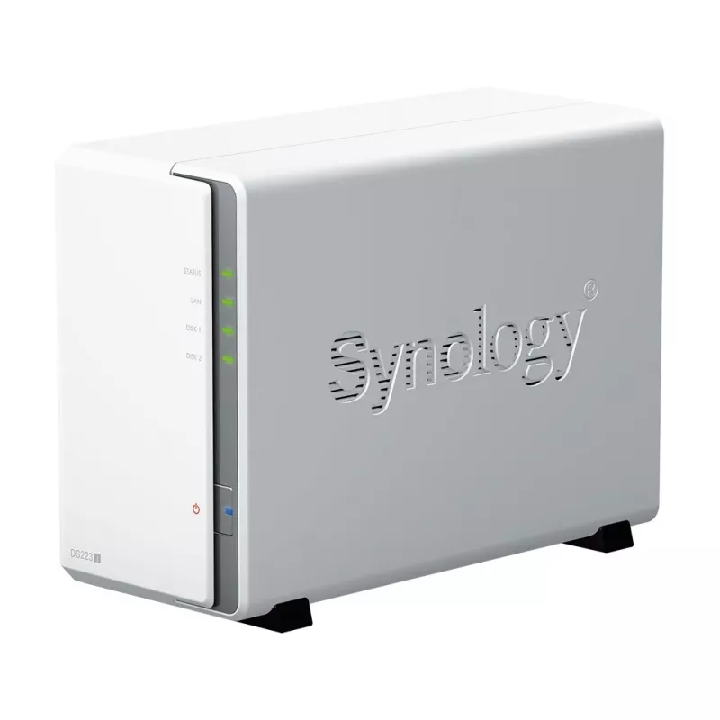 Synology DiskStation DS223J NAS/glabāšanas serveris galddatoram Realtek RTD1619B 1 GB DDR4 DiskStation Manager balts