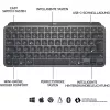 Logitech MX Keys Mini - tastatūra - apgaismojama - Bluetooth - QWERTZ - šveiciešu - grafīta (920-010485)