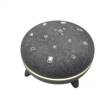 Pārnēsājamais skaļrunis MANTA SPK03-GR Szumi-GO — zaļš, Bluetooth, mazuļu miega skaņas, taimeris, RGB fona apgaismojums, 12,5×7,5×12,5 cm