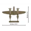 Cobi Building Blocks Lockheed P-38H Lightning komplekts 5763 — mēroga modelis, kolekcionējams lidmašīnas modelis
