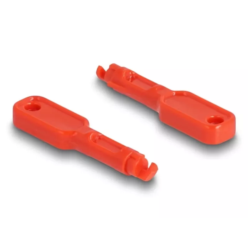 Porta bloķētājs DeLOCK 20928 RJ-45 sarkans plastmasa 11 gab.
