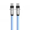 2in1 USB-C kabelis 1m zils