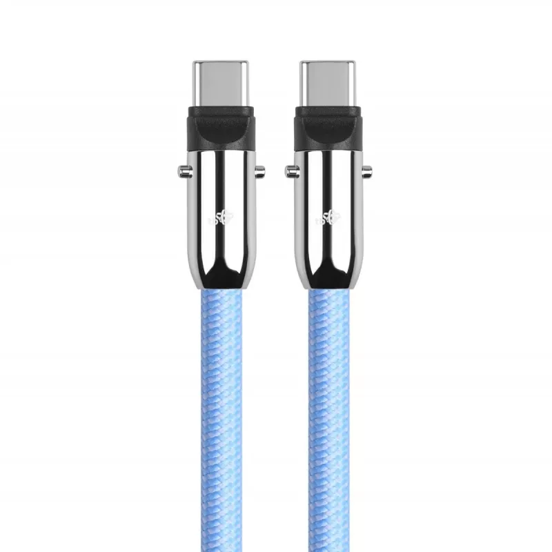 2in1 USB-C kabelis 1m zils