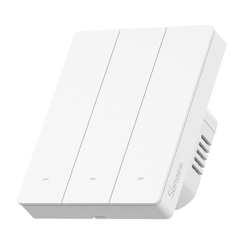 WiFi viedais sienas slēdzis Sonoff M5-3C-80W 3 kanālu rāmītim