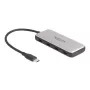 DeLOCK 64261 USB 3.2 Gen 1 Type-C centrmezgls 10000 Mbit/s Melns Pelēks