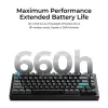 Mehāniskā tastatūra Keychron Q1 Ultra 8K — 75% forma, USB + RF bezvadu + Bluetooth, RGB LED, Melna