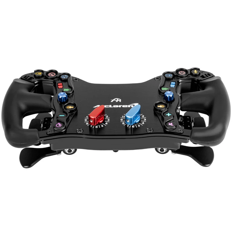 Sacensību stūre Ascher Racing McLaren Artura Pro‑SC — tauriņveida ātrās atlaišanas mehānisms