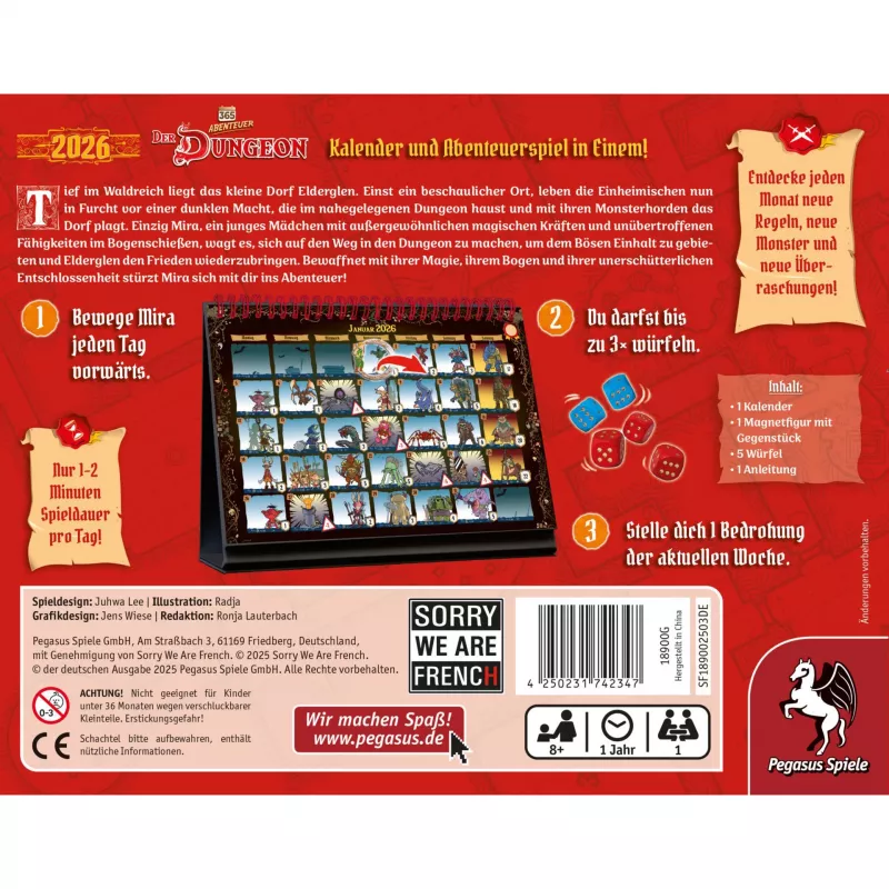 365 adventure – Der Dungeon (Edition 2026), puzles spēle