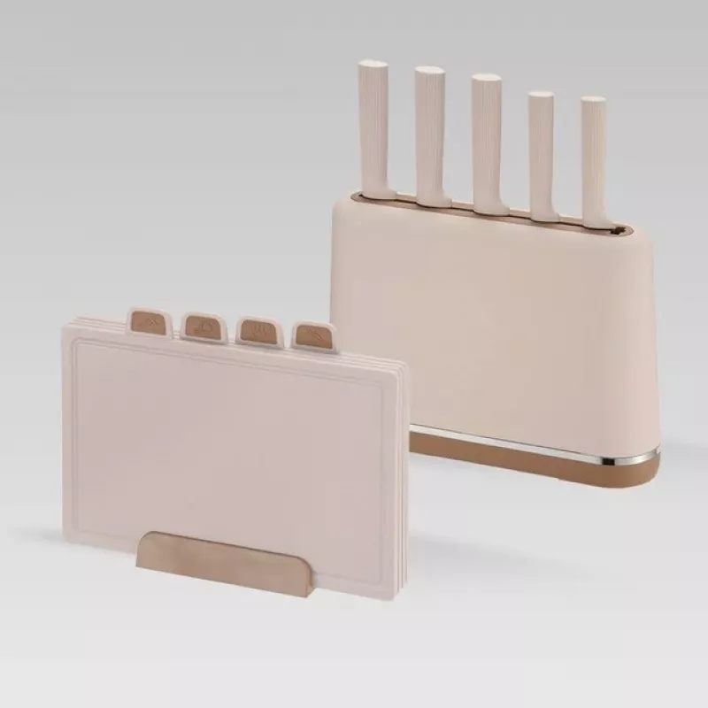 Maestro MR-1412-BEIGE nažu komplekts ar bloku + griešanas dēļu komplekts Bēšs
