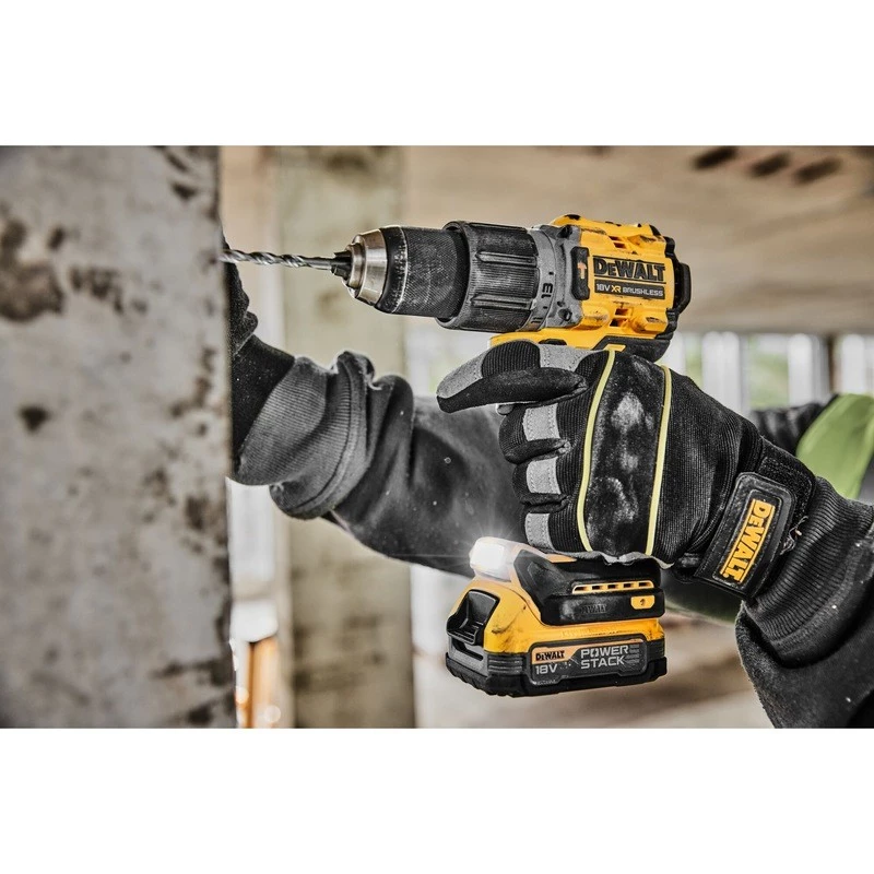 Pistoles roktura urbjmašīna DeWalt DCD805NT-XJ — 18 V bezsuku motors, 2000 apgr./min, 90 N·m, 13 mm patrona, 1,34 kg