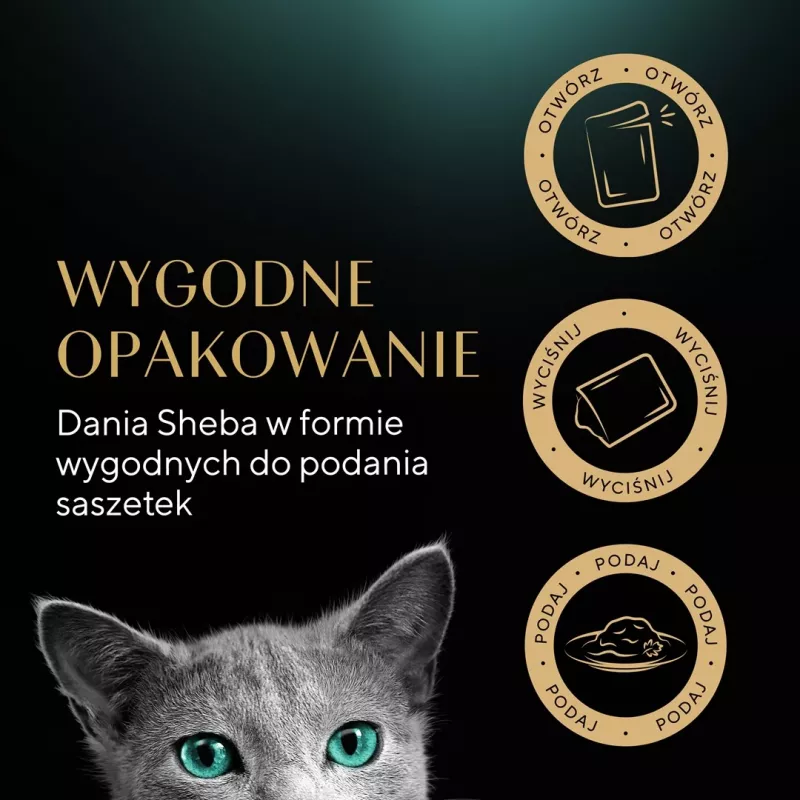 Mitrā kaķu barība Sheba Selection Select Slices ar mājputnu garšu, 40 x 85 g trauciņi, 7,8% olbaltumvielu, 4,8% tauku