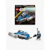 LEGO Star Wars kapteiņa Reksa Y-wing mikrokaujas kuģis — kolekcionējams Clone Wars zvaigžņu kuģa transportlīdzeklis ar tēla minifigūru, piemērots zēniem no 6 gadu vecuma