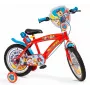 Bērnu velosipēds Toimsa 16 collu Paw Patrol sarkans modelis 1678, 16 collu riteņi, viena ātruma