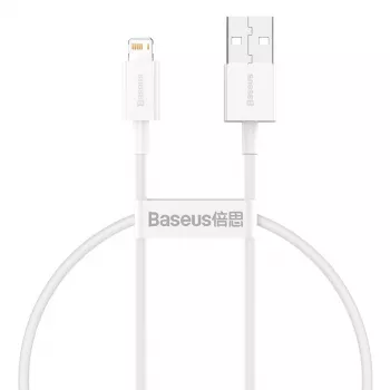 Baseus Superior Series kabelis USB–Lightning, 2,4 A, 0,25 m (balts)