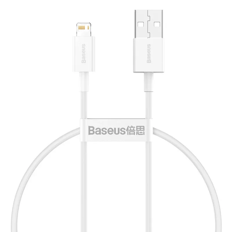 Baseus Superior Series kabelis USB–Lightning, 2,4 A, 0,25 m (balts)