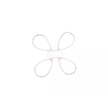 Ceiling LED light TRIO Fly 40 cm, 4000K, matt balta